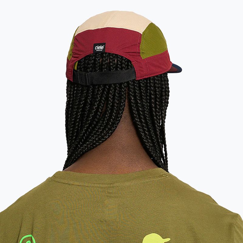 Ciele Athletics GOCap Field IconicBar sapka bordó piros/terrain 5