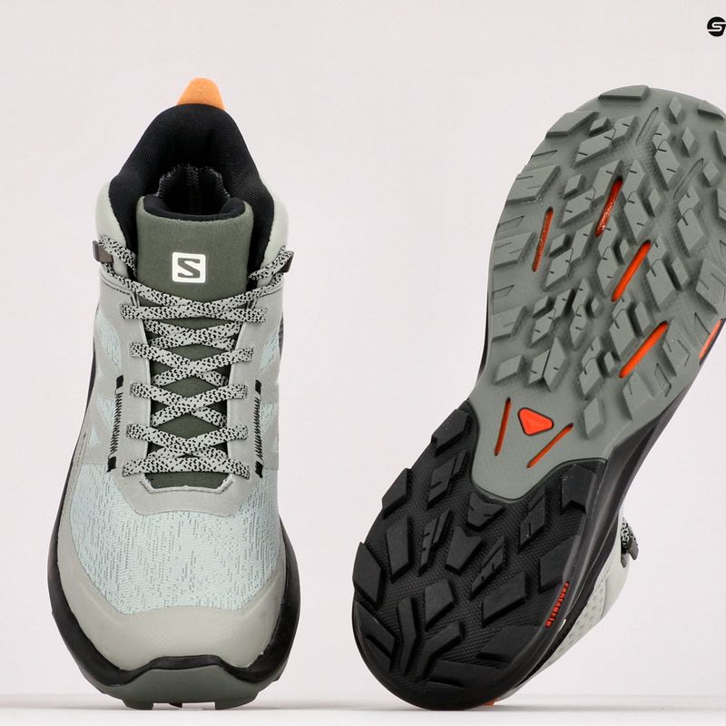 Férfi túrabakancs Salomon Outpulse Mid Gore-Tex zöld-fekete L41588900 13