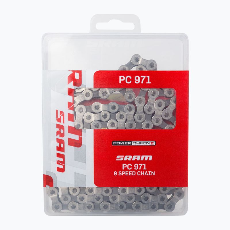 Kerékpár lánc SRAM 06 CN PC971 W/PWR ezüst 87.2745.114.105