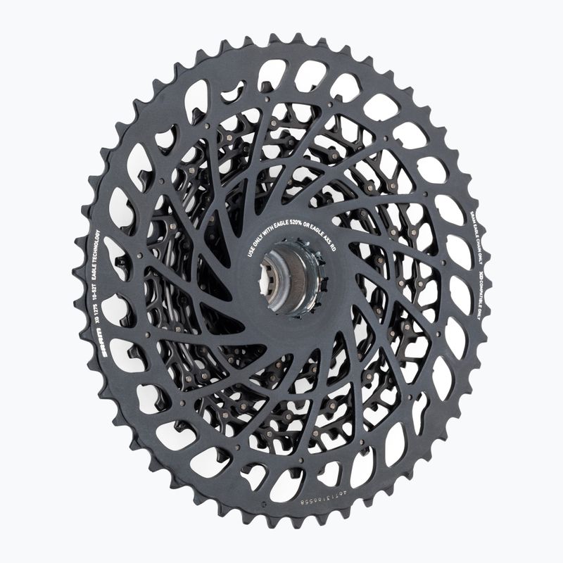 SRAM AM CS CS XG-1275 Eagle 10-52T 12 soros kerékpár kazetta fekete 00.2418.109.000 2