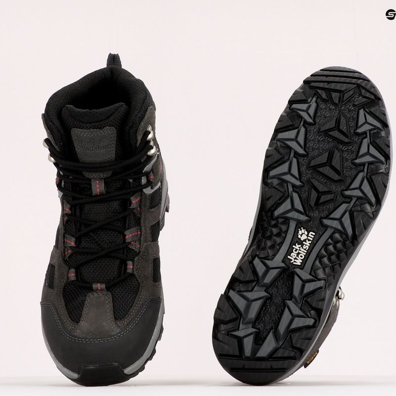 Női túrabakancs Jack Wolfskin Vojo 3 Texapore Mid szürke 4042471_6157 9