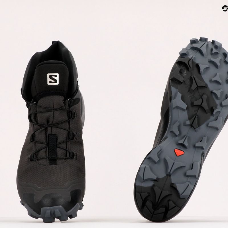 Salomon Cross Hike Mid Gore-Tex férfi túrabakancs fekete L41118500 10