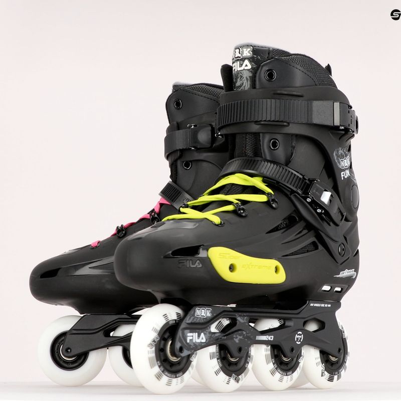 Férfi görkorcsolya FILA NRK Fun black/yellow/pink 10
