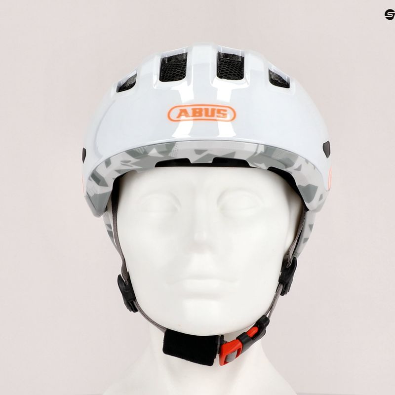 ABUS Gyermek kerékpáros sisak Smiley 3.0 ACE LED fehér 67715 9