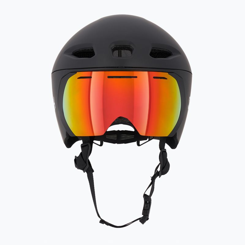 Smith Jetstream TT matt fekete/kromapop piros tükör/tiszta kerékpáros sisak 2