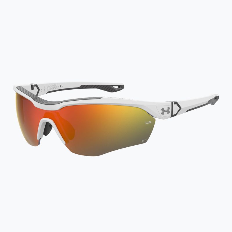 Férfi Under Armour Yard Pro matt fehér/narancssárga többrétegű oleofób napszemüveg 2