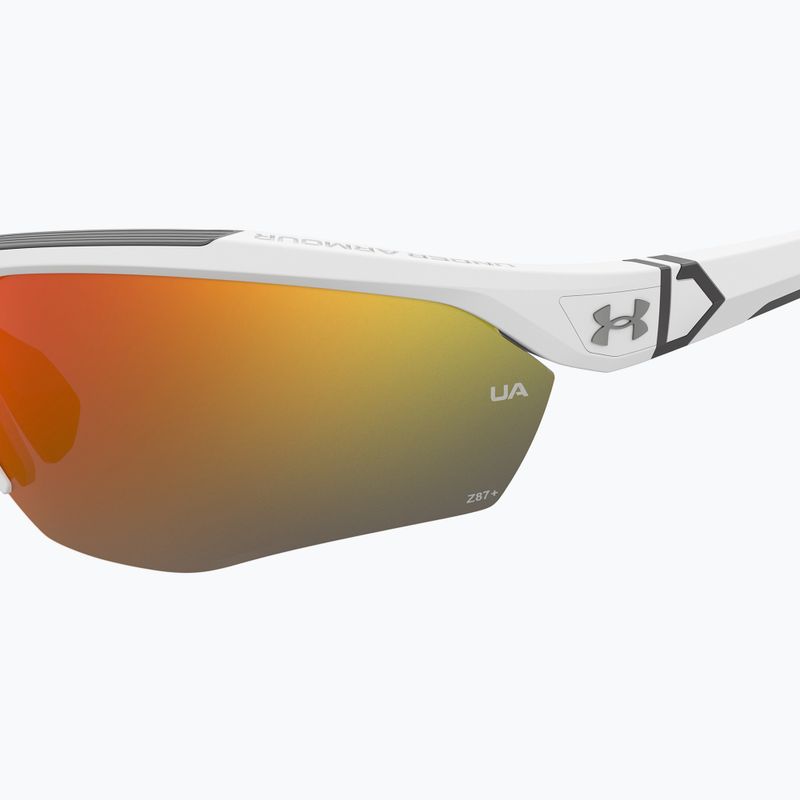 Férfi Under Armour Yard Pro matt fehér/narancssárga többrétegű oleofób napszemüveg 7