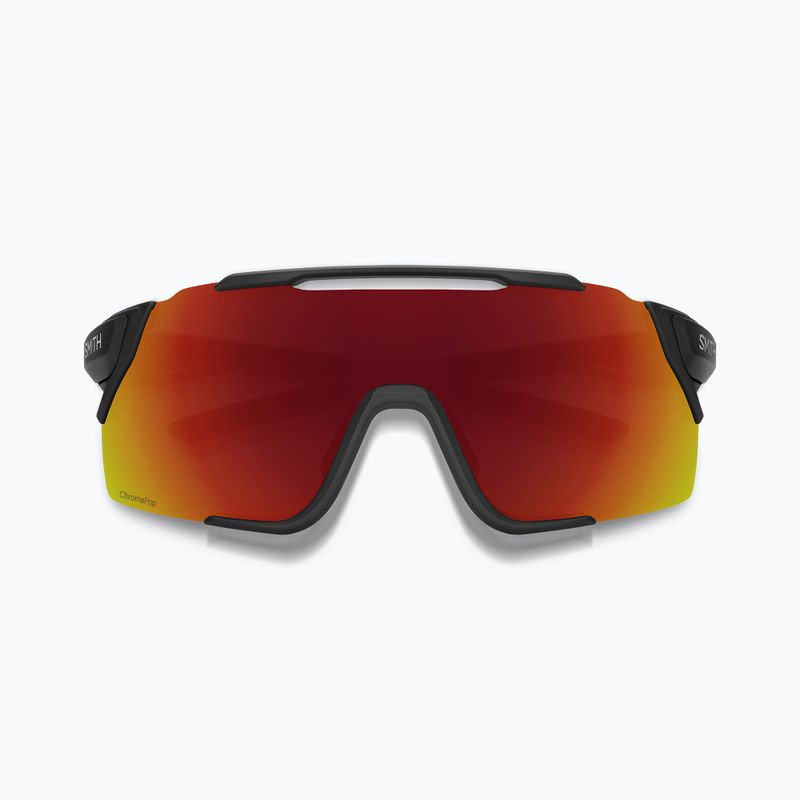Napszemüveg Smith Attack MAG MTB matte black/chromapop red mirror 2