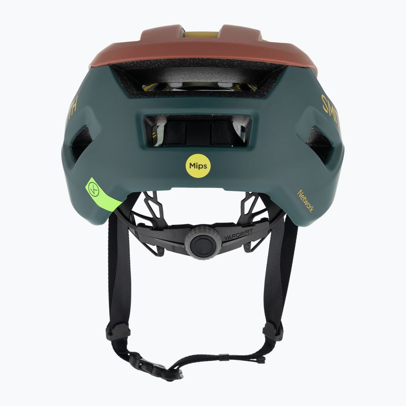 Kerékpáros sisak Smith Network MIPS matte sedona/pacific brimstone 3