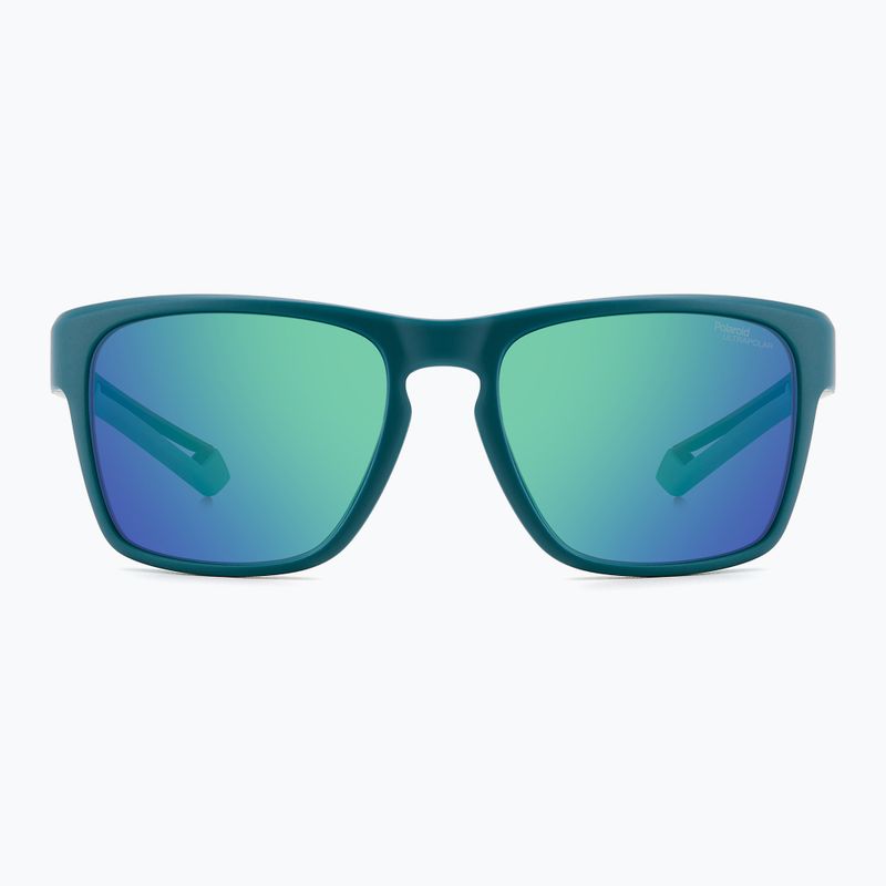 Férfi Polaroid PLD 7052/S matt teal/zöld tükrös polarizált, nagy kontrasztú napszemüveg 3