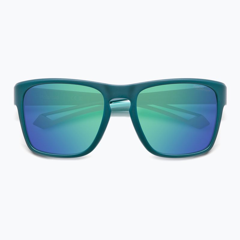 Férfi Polaroid PLD 7052/S matt teal/zöld tükrös polarizált, nagy kontrasztú napszemüveg 4