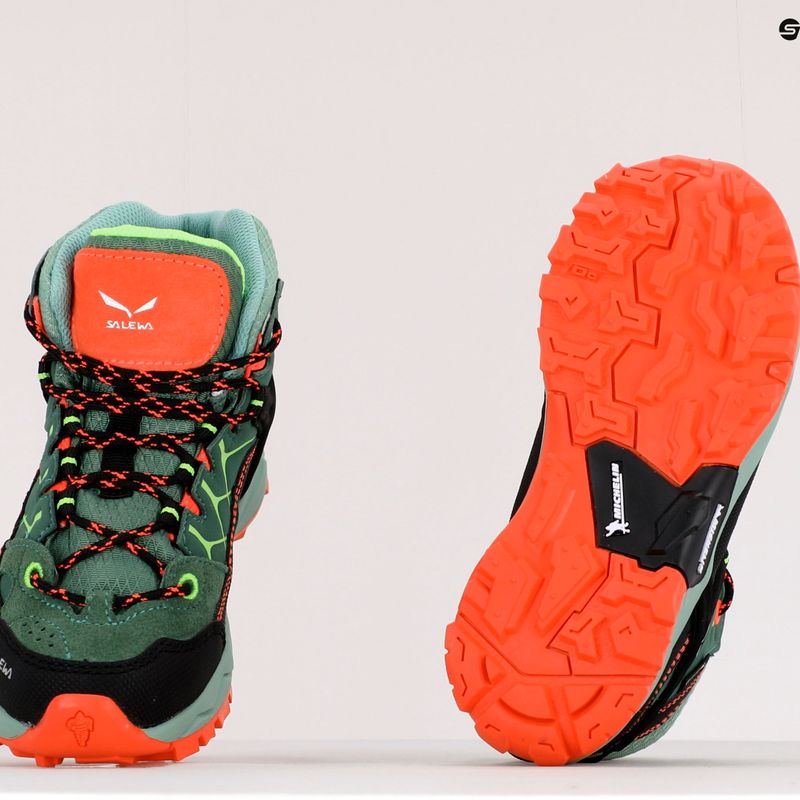 Gyermek túrabakancs Salewa Alp Trainer Mid GTX zöld 00-0000064010 9