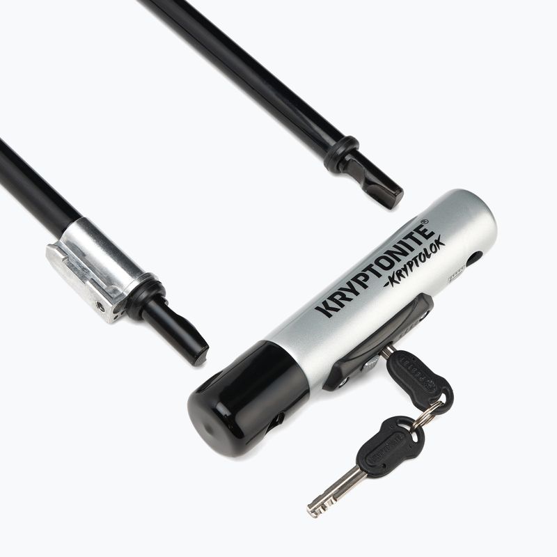 Kryptonite Kryptolok Standard U-Lock + Kryptoflex kábel fekete/szürke kerékpárzár 3
