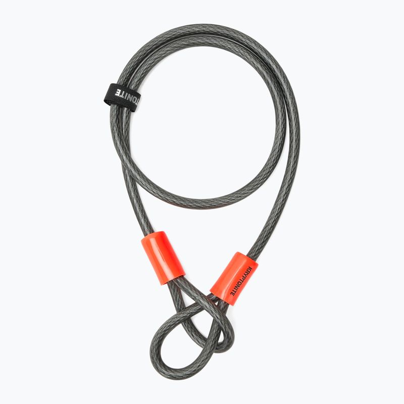Kryptonite Kryptolok Standard U-Lock + Kryptoflex kábel fekete/szürke kerékpárzár 4