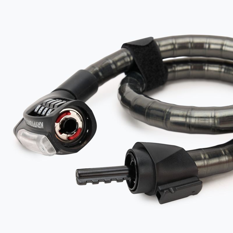 Kerékpárzár Kryptonite KryptoFlex 2080 Armored Combo Cable black 3