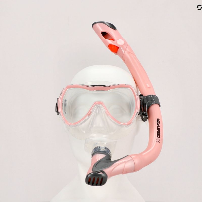 AQUA-SPEED Enzo + Evo baba snorkel szett rózsaszín 604 8
