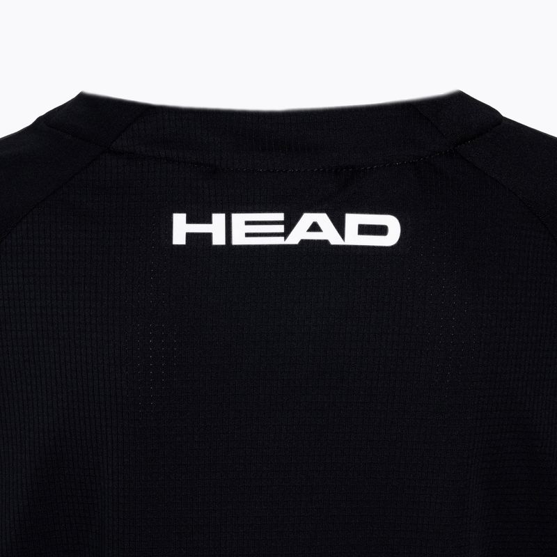 HEAD Topspin gyermek teniszpóló fekete-narancs 816062 4