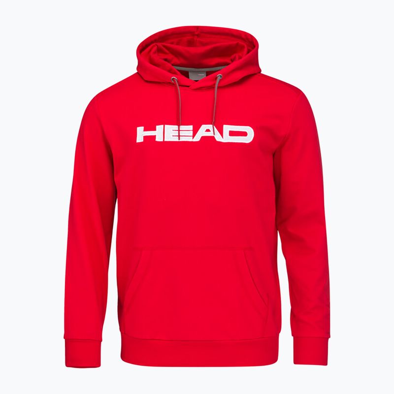 Férfi tenisz pulóver HEAD Club Byron Hoodie piros