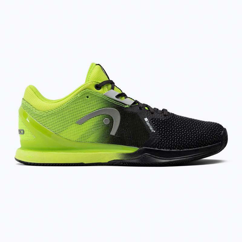 HEAD férfi tenisz cipő Sprint Pro 3.0 SF Clay fekete/zöld 273091 2
