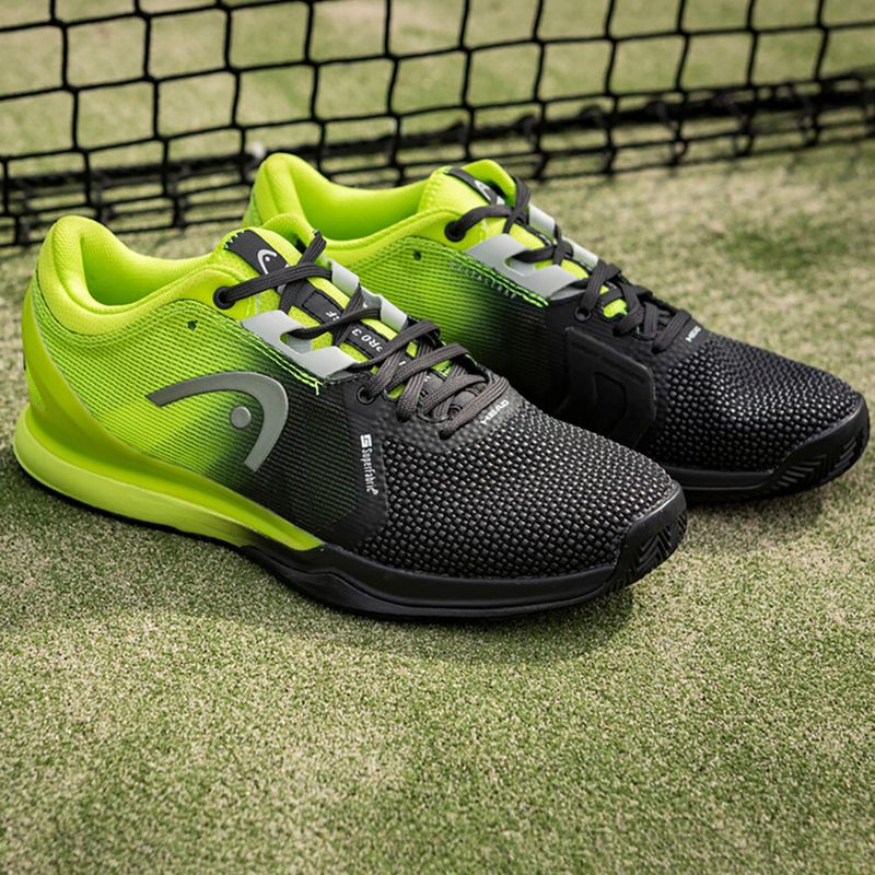 HEAD férfi tenisz cipő Sprint Pro 3.0 SF Clay fekete/zöld 273091 9