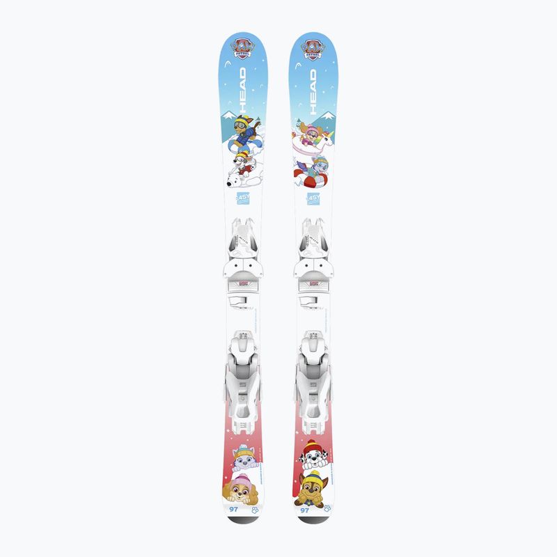 Gyerek alpesi síléc HEAD Paw Patrol JRS + kötések Jrs 4.5 GW CA blue/white