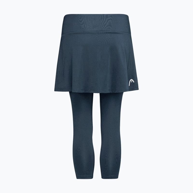 Női tenisz szoknya HEAD Club 3/4 harisnyanadrág Skort navy 2