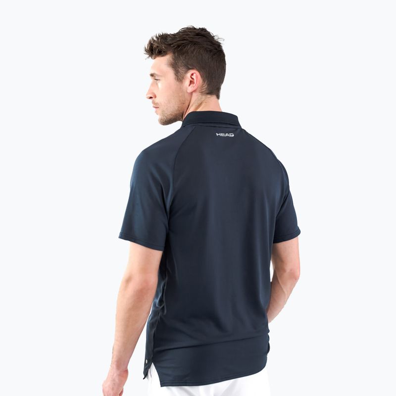 Férfi HEAD Performance Polo teniszpóló, sötétkék 811403NV 2