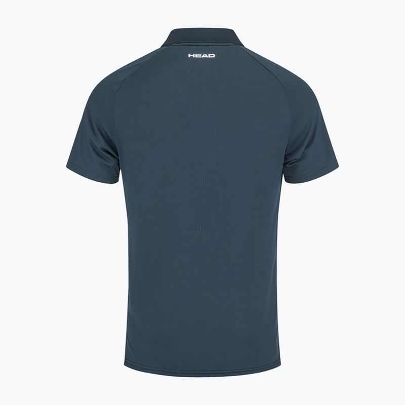 Férfi HEAD Performance Polo teniszpóló, sötétkék 811403NV 7