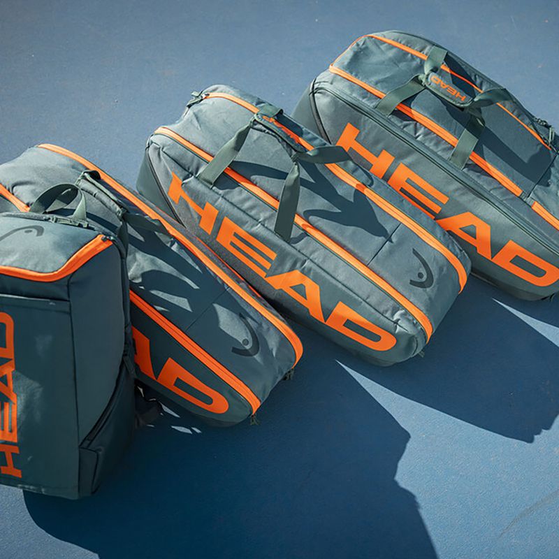 HEAD Pro Racquet XL tenisztáska 97 l sötét cián/fluo narancs 3