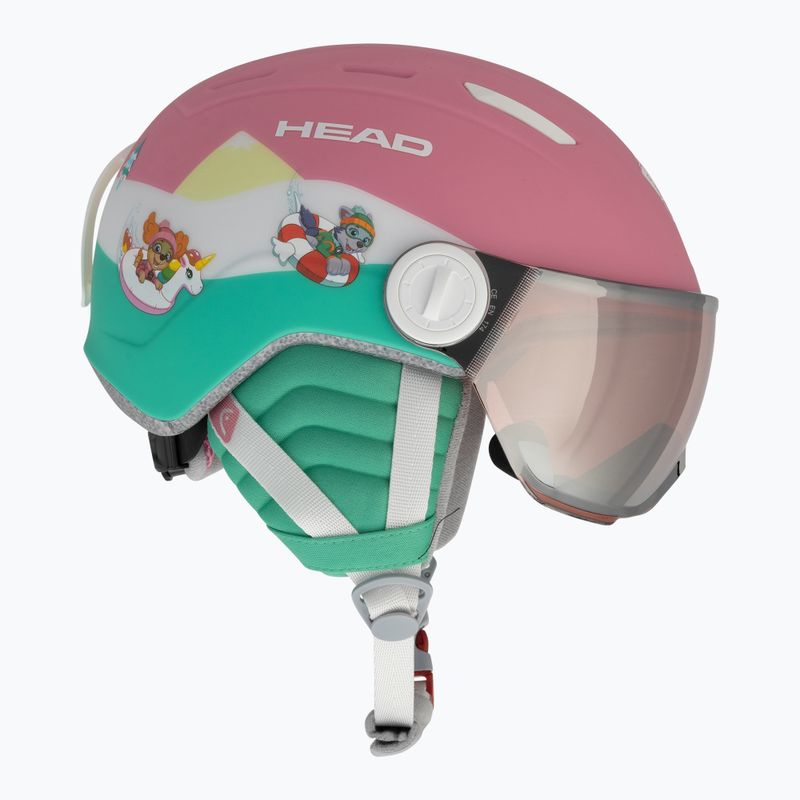 Gyermek sí sisak HEAD Maja Visor Paw pink 4