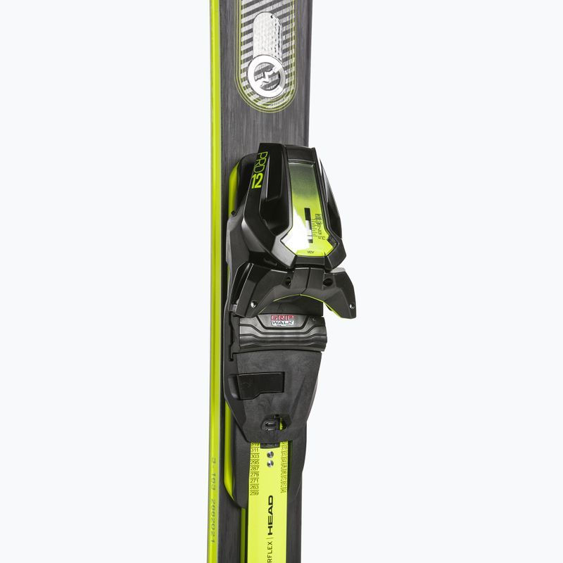 HEAD Supershape e-Speed SW SF-PR + PRD 12 fekete/neonsárga downhill sílécek 4