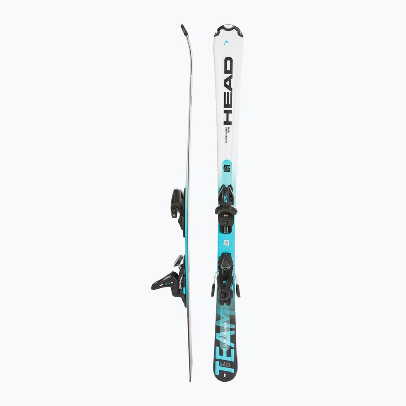 Gyermek Downhill síléc HEAD Supershape Team Easy JRS + Jrs 7.5 fehér/kék 2