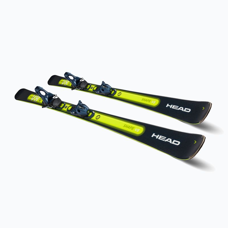 HEAD Shape e-V8 SW AMT-PR + PR 11 sötétkék/neonsárga downhill sílécek 6