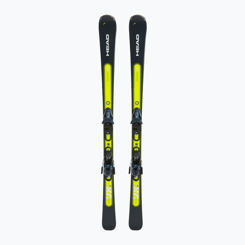 HEAD Shape e-V8 SW AMT-PR + PR 11 sötétkék/neonsárga downhill sílécek