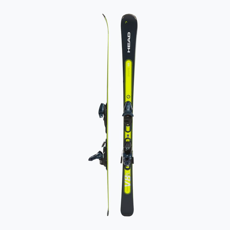 HEAD Shape e-V8 SW AMT-PR + PR 11 sötétkék/neonsárga downhill sílécek 2