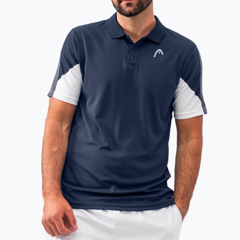 HEAD Club 22 Tech Polo férfi tenisz póló fekete 811421
