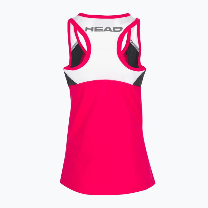 HEAD Club 22 Tank Top Gyermek teniszpóló rózsaszín 816411 2