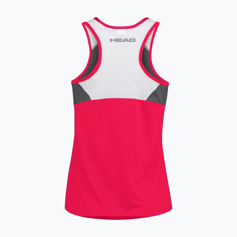 HEAD Club 22 Tank Top Gyermek teniszpóló rózsaszín 816411 6