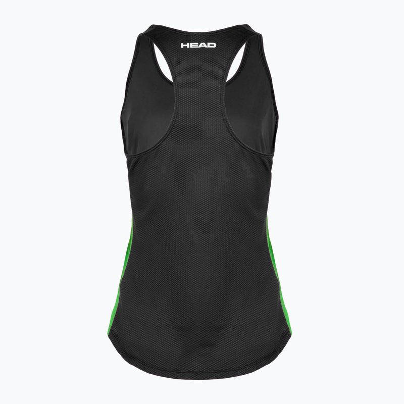 Női tenisz felső HEAD Spirit Tank Top fekete 2
