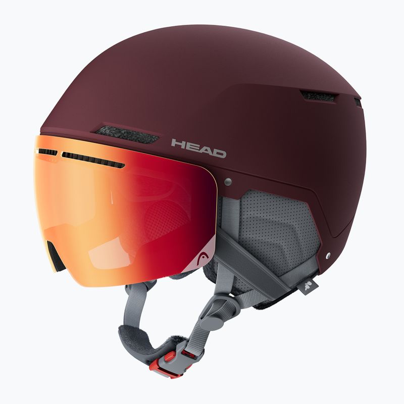 Női sísisak HEAD Cinema Pro W berry/red yellow