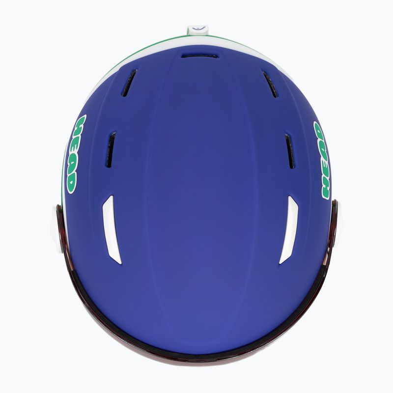 Gyerek sísisak Head Mojo Visor Jr blue/green/silver red 6