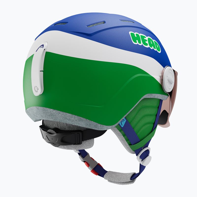 Gyerek sísisak Head Mojo Visor Jr blue/green/silver red 2
