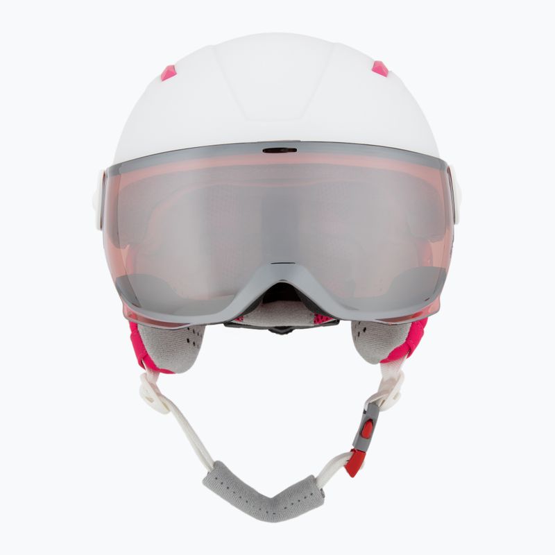 Gyerek sísisak HEAD Maja Visor white/silver red 2