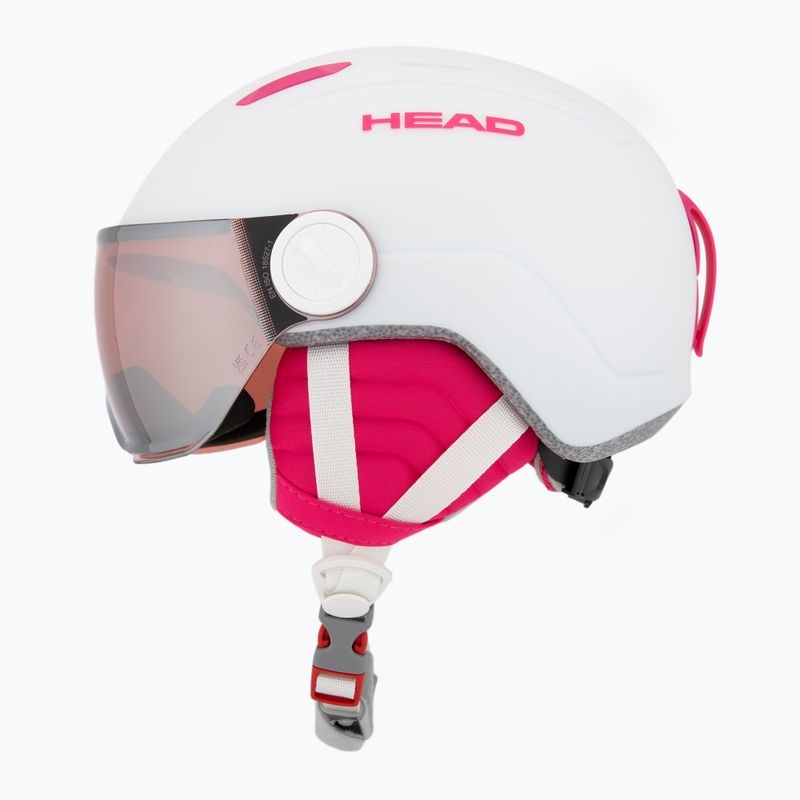 Gyerek sísisak HEAD Maja Visor white/silver red 3