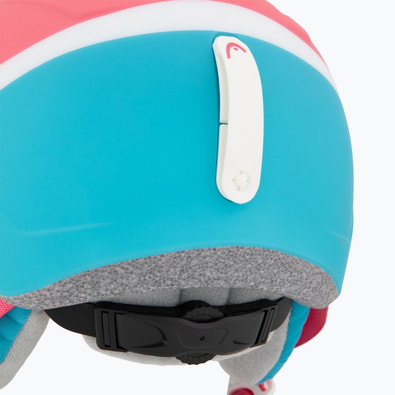 Gyerek sísisak HEAD Maja Visor pink/blue/silver red 8