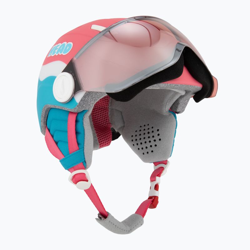 Gyerek sísisak HEAD Maja Visor pink/blue/silver red 9