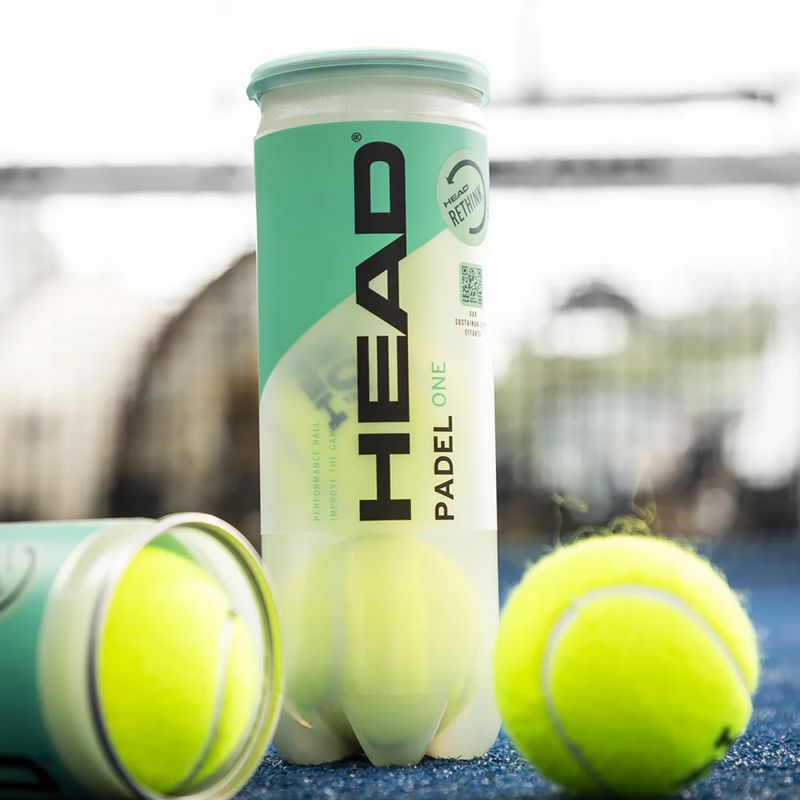HEAD Padel One S padel labdák 3 db. sárga 2