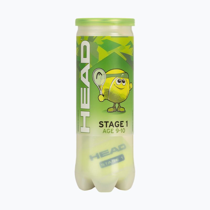 HEAD Stage 1 gyermek teniszlabdák 3 db zöld. 2