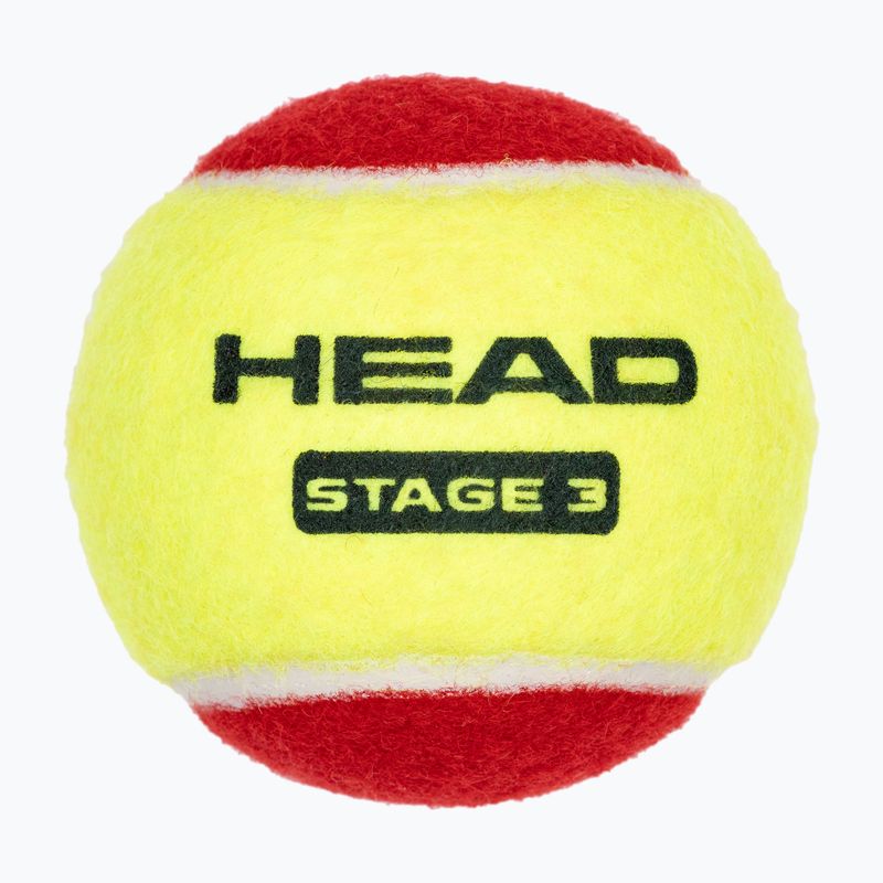 HEAD Stage 3 gyermek teniszlabdák 3 db piros. 3