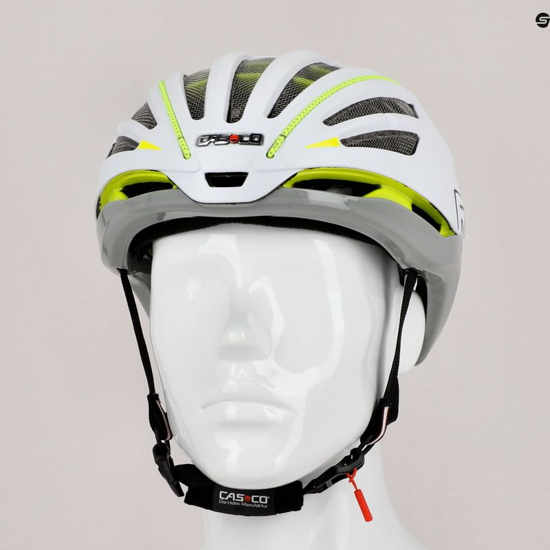 CASCO Speedairo 2 RS kerékpáros sisak szürke-sárga 04.1536 10